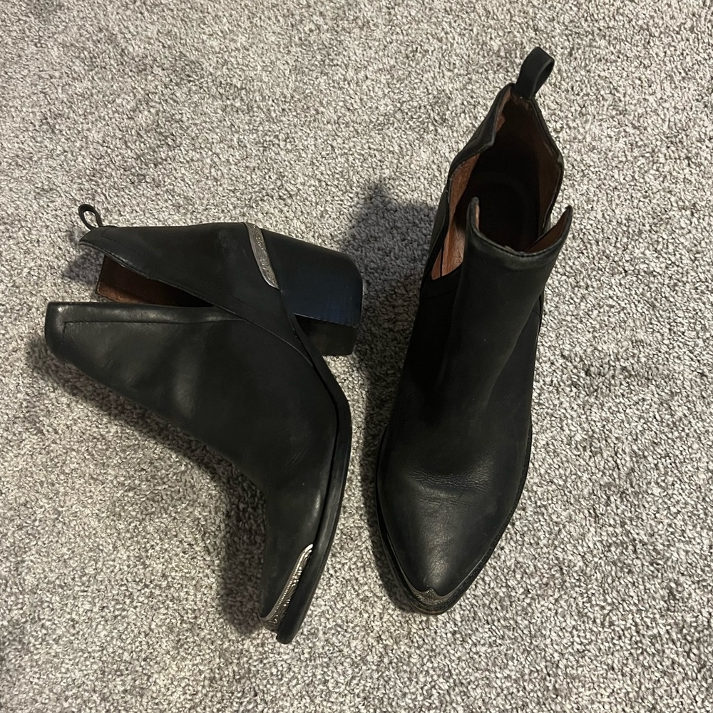 Jeffrey Campbell - Leather Cromwell Booties